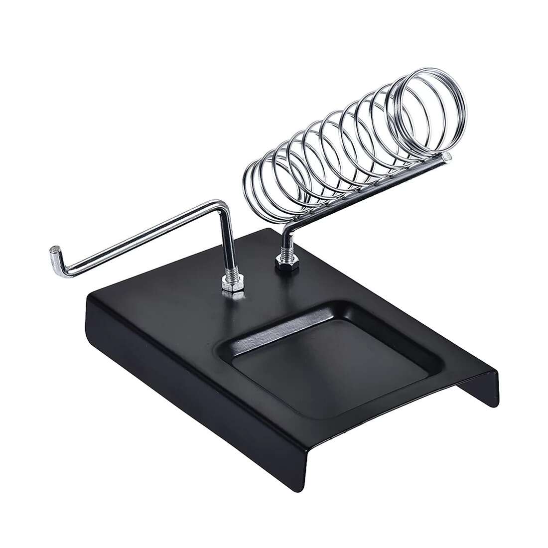 Metal Soldering Iron Stand with Spiral Holder & Base – Compatible with 30W/40W/60W/90W Irons - Bangladesh(BD)